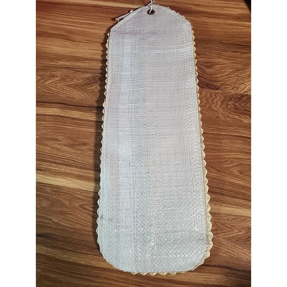 Vtg‎ MCM Owl Straw Woven Mail Organizer Letter Bills Boho Wall Hanging Hippie